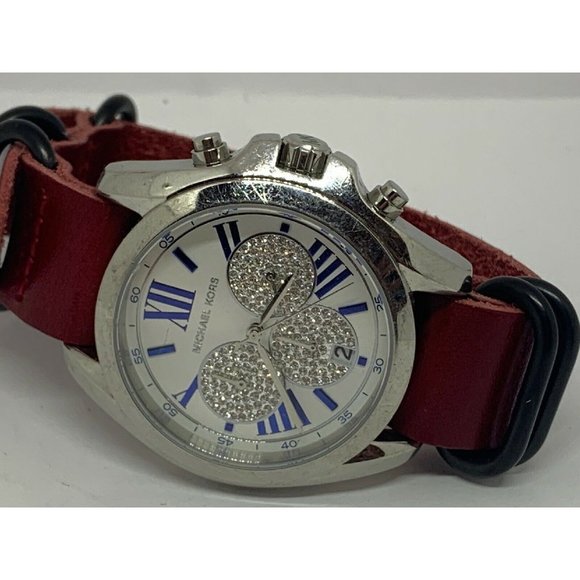 Michael Kors MK6320 Unisex Leather Analog Silver D